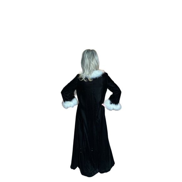 Vintage Womens Voque Special Design‎ Velvet Opera Coat with Fur Trim - Picture 3 of 5